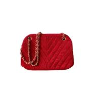 Pre-owned Fabric chanel-bags Chanel Vintage , Red , Dames