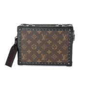 Pre-owned Leather clutches Louis Vuitton Vintage , Brown , Dames