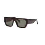 Donker Havana Zonnebril Grijze/Groene Lenzen Philipp Plein , Brown , H...