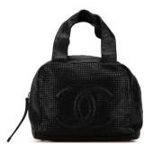 Pre-owned Leather handbags Chanel Vintage , Black , Dames