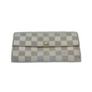 Pre-owned Canvas wallets Louis Vuitton Vintage , Beige , Dames