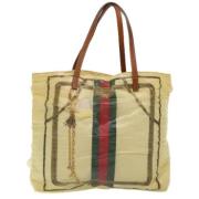 Pre-owned Canvas shoulder-bags Salvatore Ferragamo Pre-owned , Yellow ...