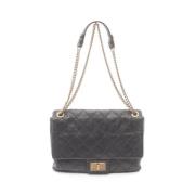 Pre-owned Leather chanel-bags Chanel Vintage , Black , Dames