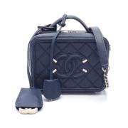 Pre-owned Fabric chanel-bags Chanel Vintage , Blue , Dames