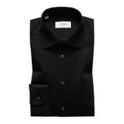 Kreukvrije Signature Twill Overhemd - Eigentijdse Stijl Eton , Black ,...