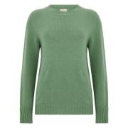 Groene Cashmere Sweater Collectie Tabaroni Cashmere , Green , Dames