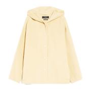 Capuchon Wol Korte Jas Zand Max Mara Weekend , Beige , Dames