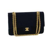 Pre-owned Cotton chanel-bags Chanel Vintage , Black , Dames