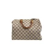 Pre-owned Leather louis-vuitton-bags Louis Vuitton Vintage , White , D...