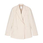 Fuchsia Coat Sand Patrizia Pepe Eleventy , Beige , Dames