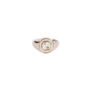 Metalen Interlocking G Ring Gucci , Yellow , Dames