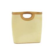 Pre-owned Canvas handbags Louis Vuitton Vintage , Beige , Dames