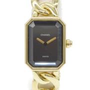 Pre-owned Yellow Gold watches Chanel Vintage , Black , Dames