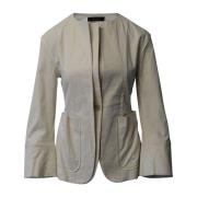 Dubbele Revers Blazer in Ecru Katoen Isabel Marant , White , Dames