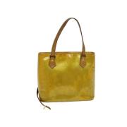 Pre-owned Leather handbags Louis Vuitton Vintage , Yellow , Dames