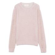 Geborsteld Effect Top Kaos , Pink , Dames