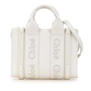 Pre-owned Leather handbags Chloé Pre-owned , White , Dames