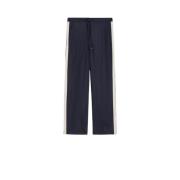 Blauwe Joggingbroek met Zijstrepen Max Mara , Blue , Dames