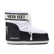 Witte Icon Low Bicolor Laarzen Moon Boot , White , Dames