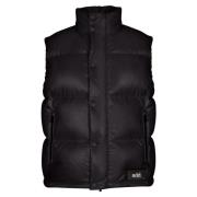 Vest IN Glanzend Nylon add , Black , Heren