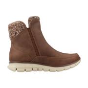 Stijlvolle Enkellaarzen voor Dames Skechers , Brown , Dames