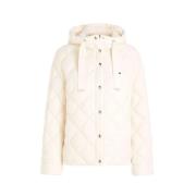 Klassieke Gewatteerde Jas Tommy Hilfiger , Beige , Dames