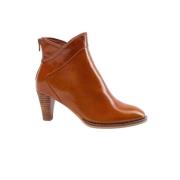 Stijlvolle leren laarzen in cognac Sofie Schnoor , Brown , Dames