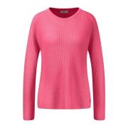 Kasjmier Rib Crewneck Trui Fynch-Hatton , Pink , Dames