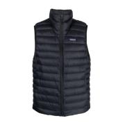 Zwarte Gewatteerde Mouwloze Sweater Vest Patagonia , Black , Heren