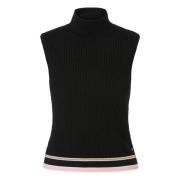 Top met Kabelpatroon Marc Cain , Black , Dames