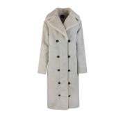 Lamé Oversized Coat Daily Paper , Beige , Dames