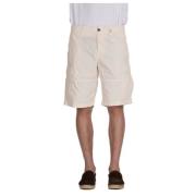 Katoenen Bermuda Shorts in Crème Myths , Beige , Heren