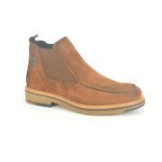 Cognac daim Chelsea +naad Fluchos , Brown , Heren