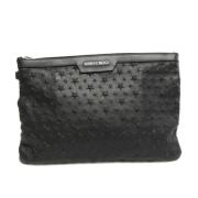 Pre-owned Leather clutches Jimmy Choo Pre-owned , Black , Unisex