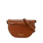 Pre-owned Leather crossbody-bags Burberry Vintage , Brown , Dames