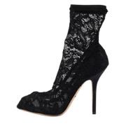 Pre-owned Lace boots Dolce & Gabbana Pre-owned , Black , Dames