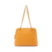 Pre-owned Fabric chanel-bags Chanel Vintage , Orange , Dames