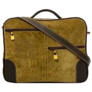 Pre-owned Suede shoulder-bags Loewe Pre-owned , Beige , Dames