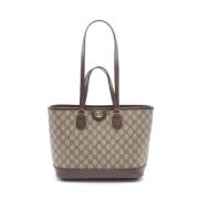 Pre-owned Canvas gucci-bags Gucci Vintage , Beige , Dames