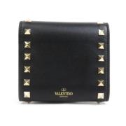 Pre-owned Leather wallets Valentino Vintage , Black , Dames