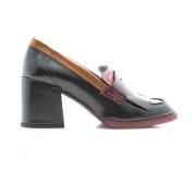 Zwarte Loafer met Kamel Kraag Pertini , Multicolor , Dames