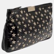 Pre-owned Leather clutches Jimmy Choo Pre-owned , Black , Dames