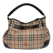 Pre-owned Canvas handbags Burberry Vintage , Beige , Dames