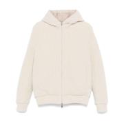 Omkeerbare Beige Wol Kasjmier Trui Moncler , Beige , Heren