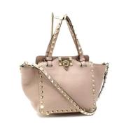 Pre-owned Leather handbags Valentino Vintage , Beige , Dames