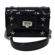 Pre-owned Leather shoulder-bags Jimmy Choo Pre-owned , Black , Dames