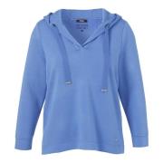 Hoodie Lange Mouw Frapp , Blue , Heren