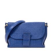 Pre-owned Leather shoulder-bags Loewe Pre-owned , Blue , Dames