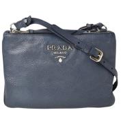 Pre-owned Leather prada-bags Prada Vintage , Blue , Dames