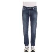 Luxe Denim Jeans met Speciaal Label Jacob Cohën , Blue , Heren